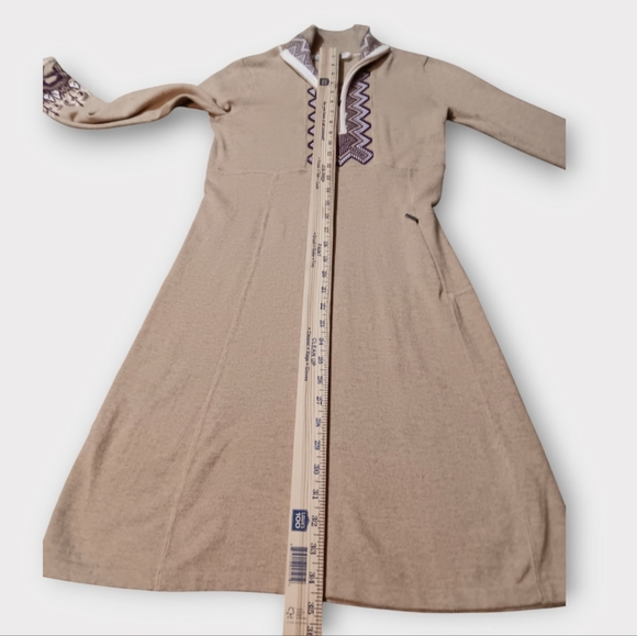 🤎ATHLETA WOMEN'S SIZE XS TAN CASHMERE COTTON NYLON BLEND  DRESS. - Picture 6 of 10